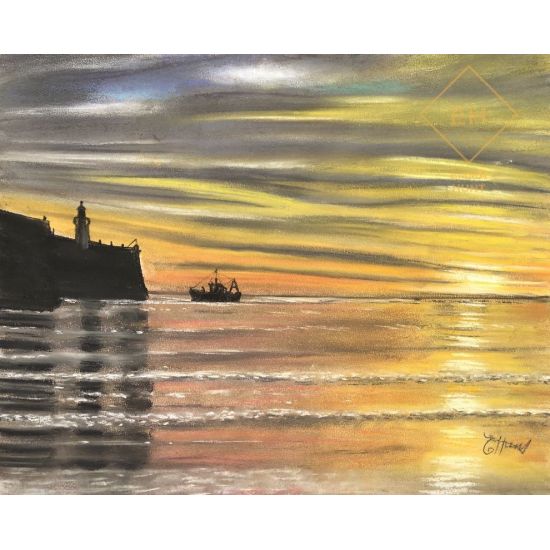 Fishermen at North Pier, Whitehaven, Limited Edition
