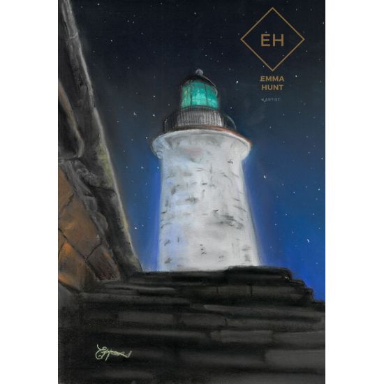 SOLD Whitehaven Lighthouse Starry Night